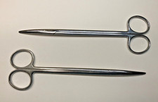 Lot of 2 V. Mueller MO1600 Blunt/Blunt Metzenbaum Dissecting Scissors 7"