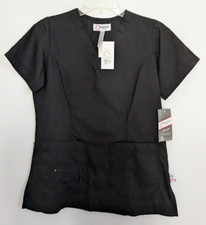 Peaches Scrub Top 4251, Sz. XS, Color Black, "Comfort Collection"