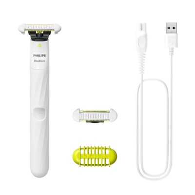 Philips OneBlade Intimate | Intimtrimmer für Männer und Frauen Weiß