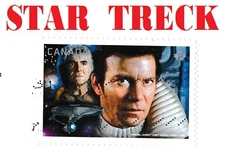 stamp STAR TRECK Captain James T Kirk Dr. Leonard Bones McCoy Canada