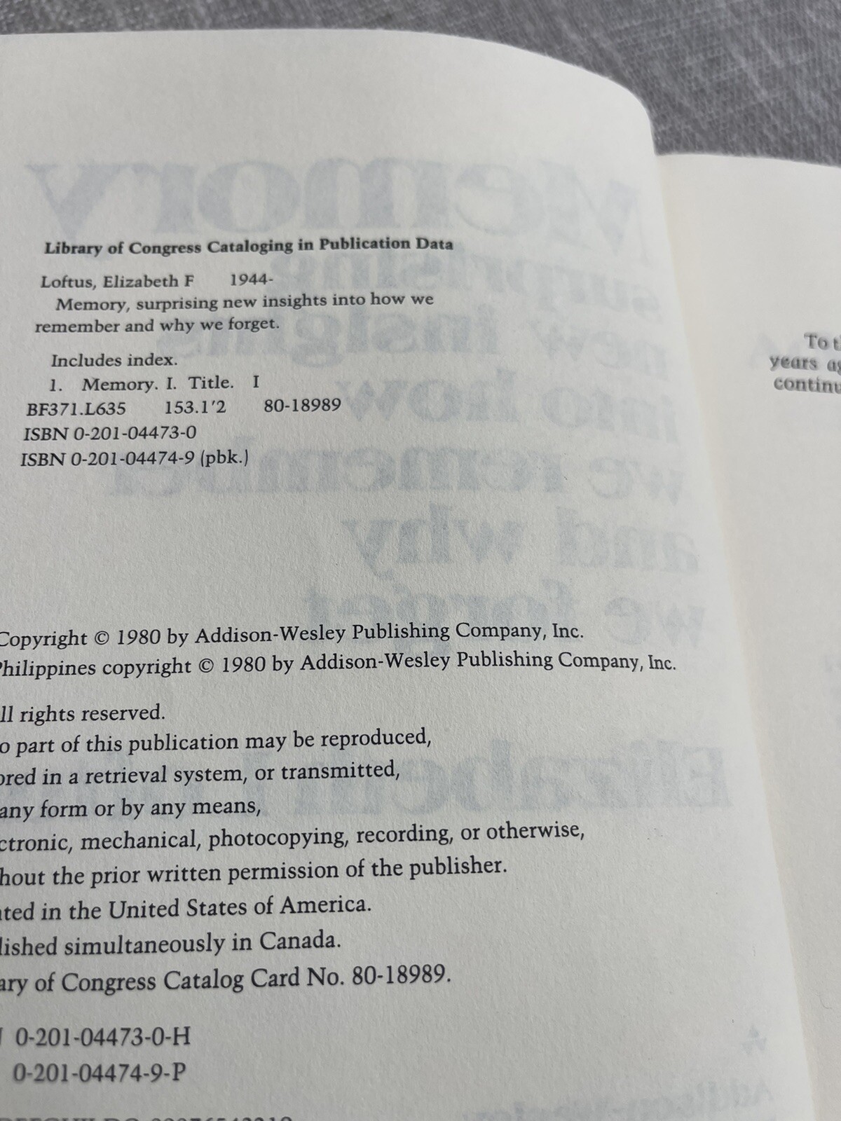 Memory, How We Remember & Forget - Elizabeth Loftus