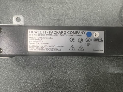 Job Lot 3 x HP Modular PDU Extension Bar EO4601 228480-002 8xC13 - Free Delivery - Picture 2 of 2