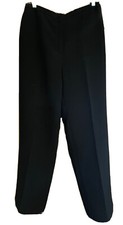 Elegant Black Lined Dress Pants Women  s size 10 29 1/2  inseam Straight Leg