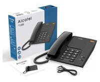 Alcatel T26 Big Button Easy to Use Corded Telephone - Black - 12 Month Warranty.