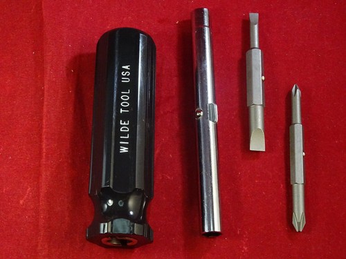 WILDE TOOL SW6 MADE IN USA 6 in 1 Screwdriver Phillips Flat Slotted Multi Bit - Picture 10 of 11