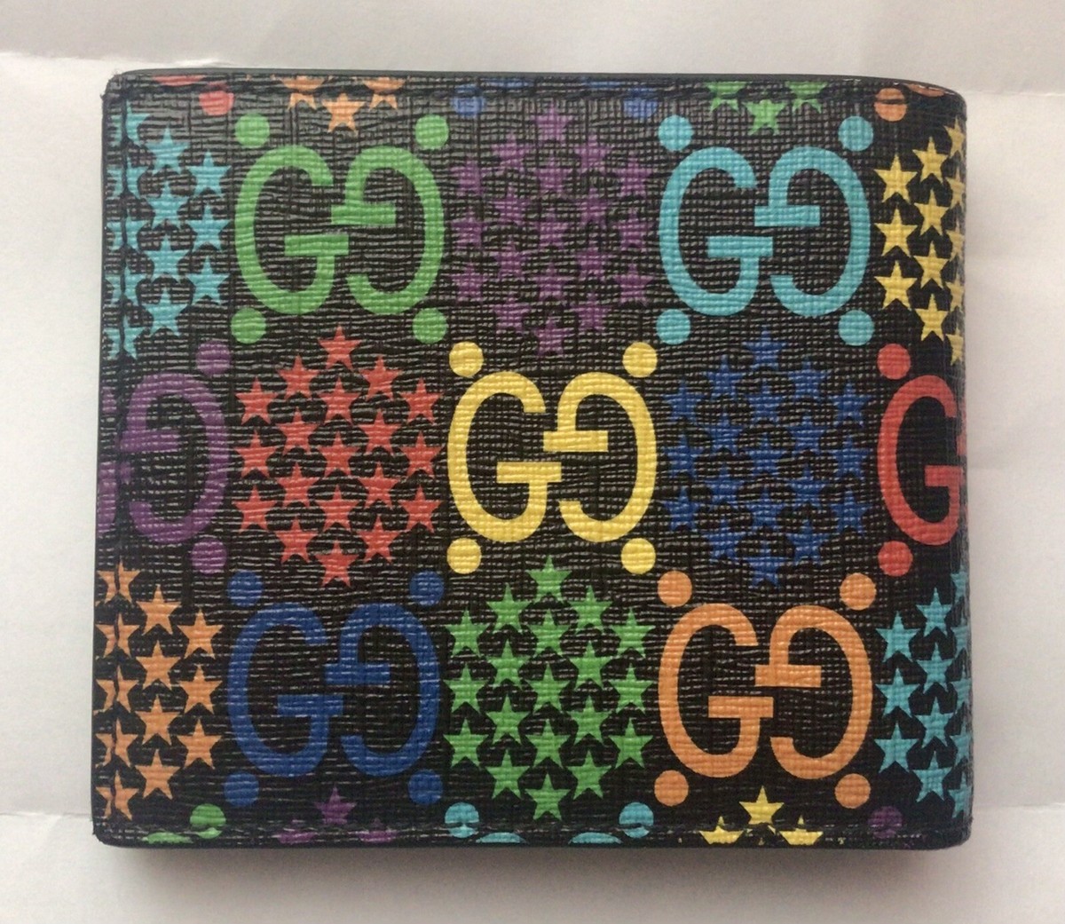 Gucci GG Psychedelic Multicolor Bi-fold Wallet Gucci GG Psychedelic Bifold Wallet Black Multicolor Stars main image 2