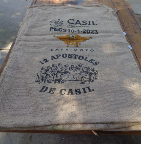 Large Burlap Coffee Sack Bag  Jute Gunny Sack Sturdy Heavy Fabric 12 Apostoles