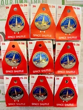 SPACE SHUTTLE DISCOVERY STS-26 MISSION LAPEL PIN LOT OF 9