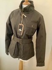 Horseware Ireland Size 12 Medium Full Zip Funnel Neck - Grey Belted Jacket