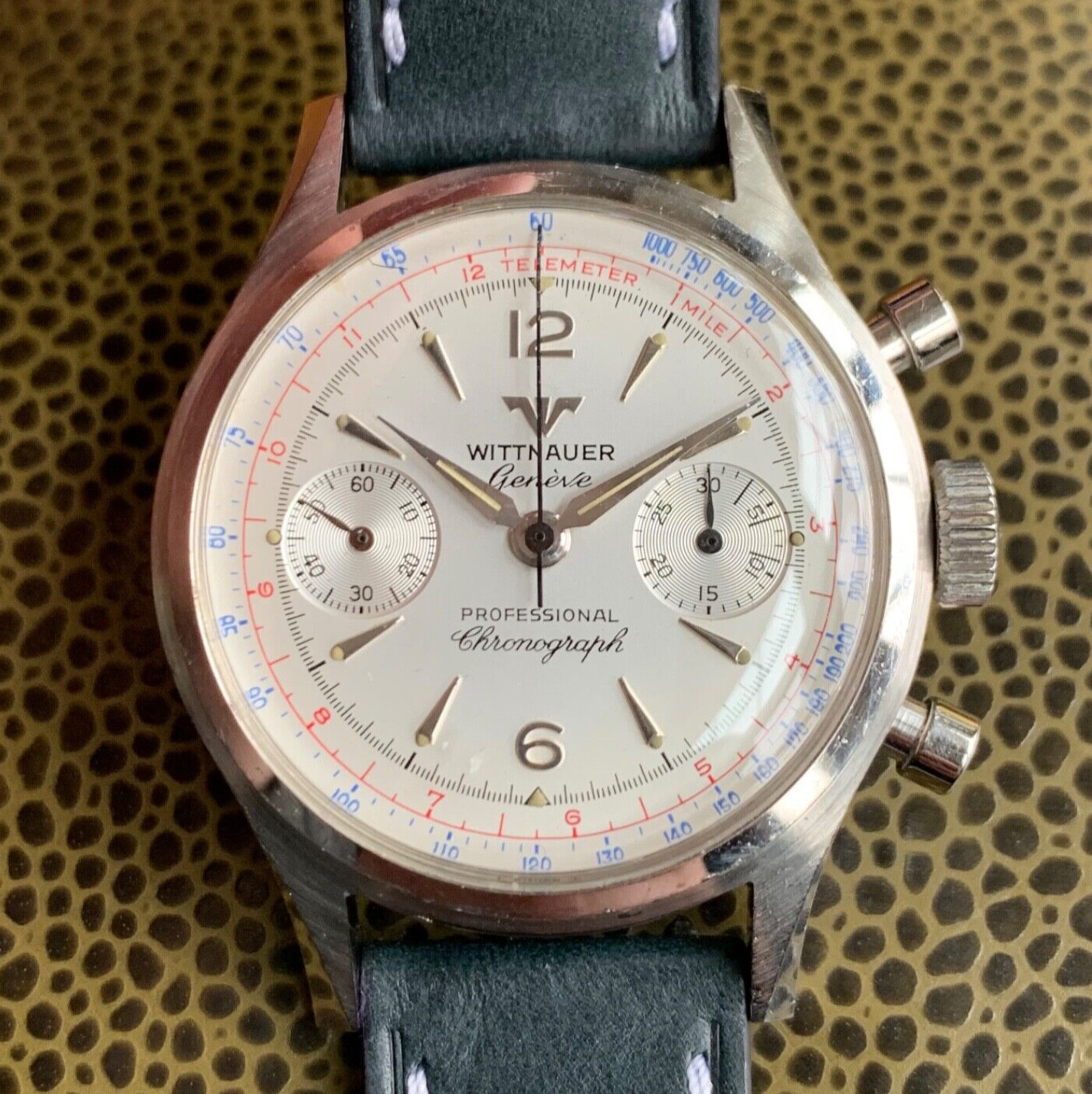 Chronograph Antique Wittnauer Watch Vintage Wittnauer Professional