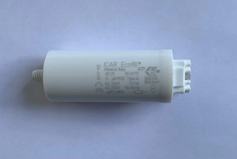 ICAR Lighting Capacitor 8uF 250V 50/60Hz CAP802