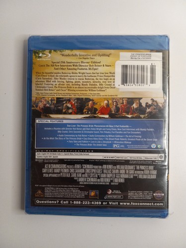 The Princess Bride (Blu-ray, 2012) MGM Studios - Factory Sealed - Picture 2 of 2