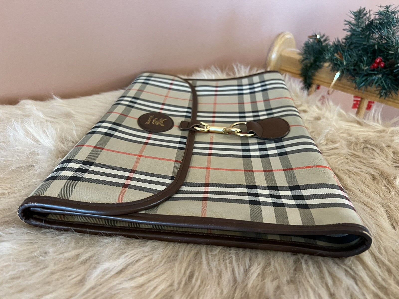 Authentic Burberry Nova Check Document Laptop Sle… - image 6