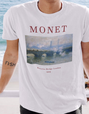 Monet Waterloo Bridge T shirt | Art T shirt | Unisex Premium Cotton