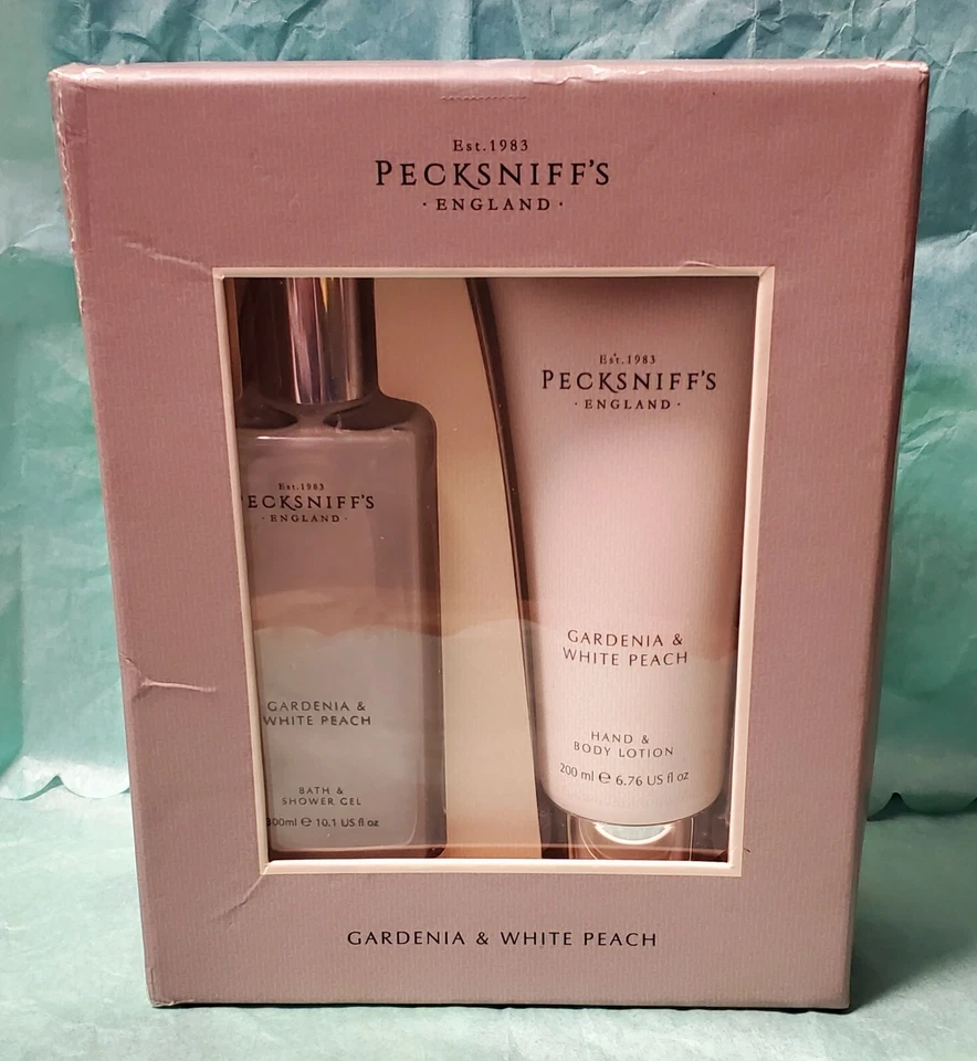 PECKSNIFF'S GARDENIA & WHITE PEACH GIFT SET WITH BOX DEFECT - Image 2 of 4