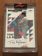 2023 Leaf Signature Series Pixel Art TONY LaRUSSA Auto 1/1 Cardinals