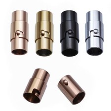 Stainless Steel Magnetic Clasp Leather Cord Bracelet Connector Clasps 2-10mm 1Pc