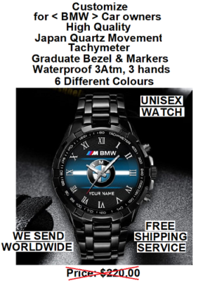 Customize, for BMW Car owners, High Quality, Japan Quartz Movement