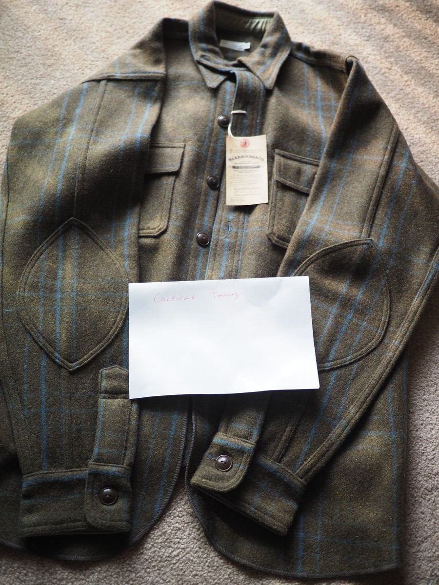 NWT Warehouse & Co heavy wool shirt-jacket size 40 Made in Japan 