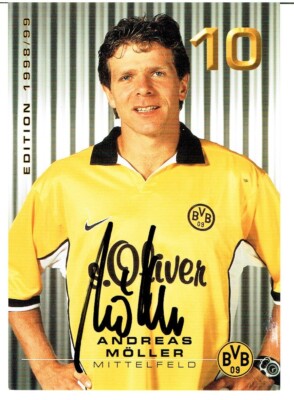 Andreas Möller  AK 98/99 Bor.Dortmund  ''s.Oliver'' mit original Unterschrift !
