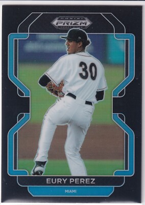 Eury Perez - Black Refractor - 2022 Panini Prizm Draft Picks