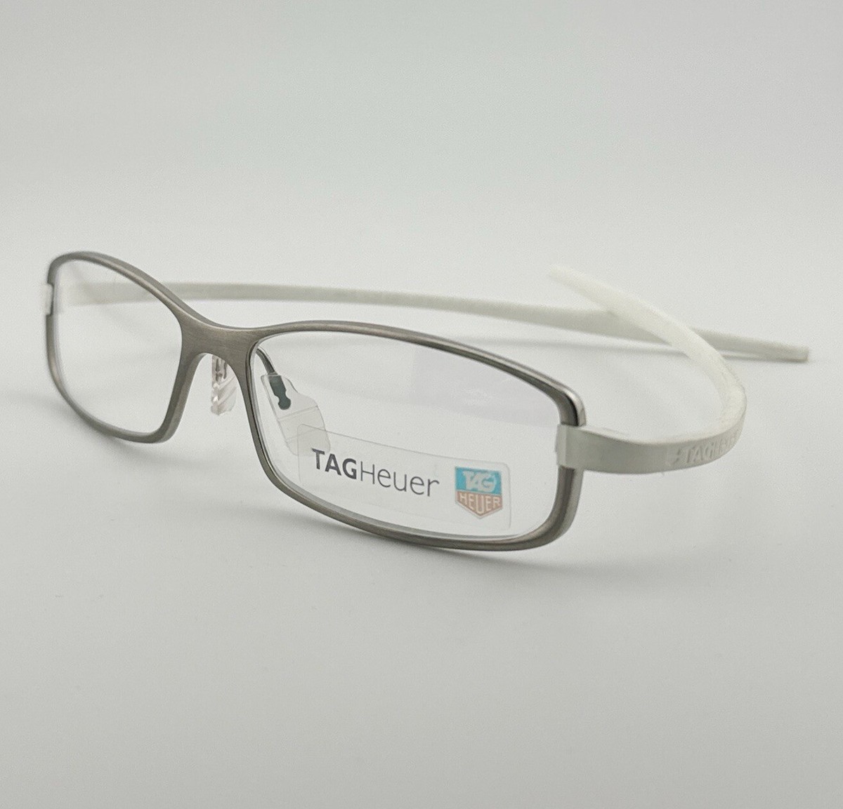 Authentic Tag Heuer TH 3705 Full Rim Silver/White Reflex Frame