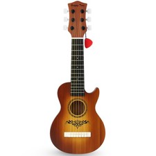 23" Acoustic Guitar, Kids 6 String Toy Guitar - Realistic Miniature, Brown