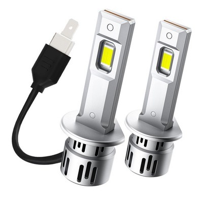 H1 2PCS LED Headlight Bulb Conversion High Kit Low Beam Bright Super 6500K 10S
