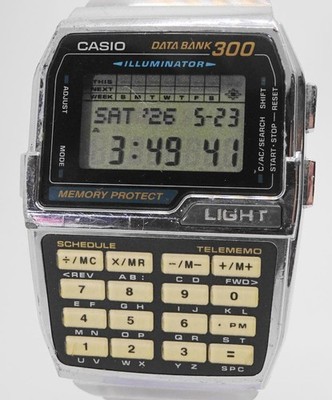 Casio DBC-3000 Data Bank Watch Digital Timepiece Excellent Condition Rare
