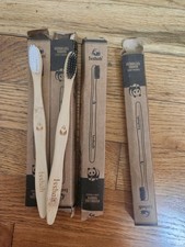 8 Pk - Extra Soft Bamboo Toothbrush, Micro Nano Toothbrushes ISSHAH