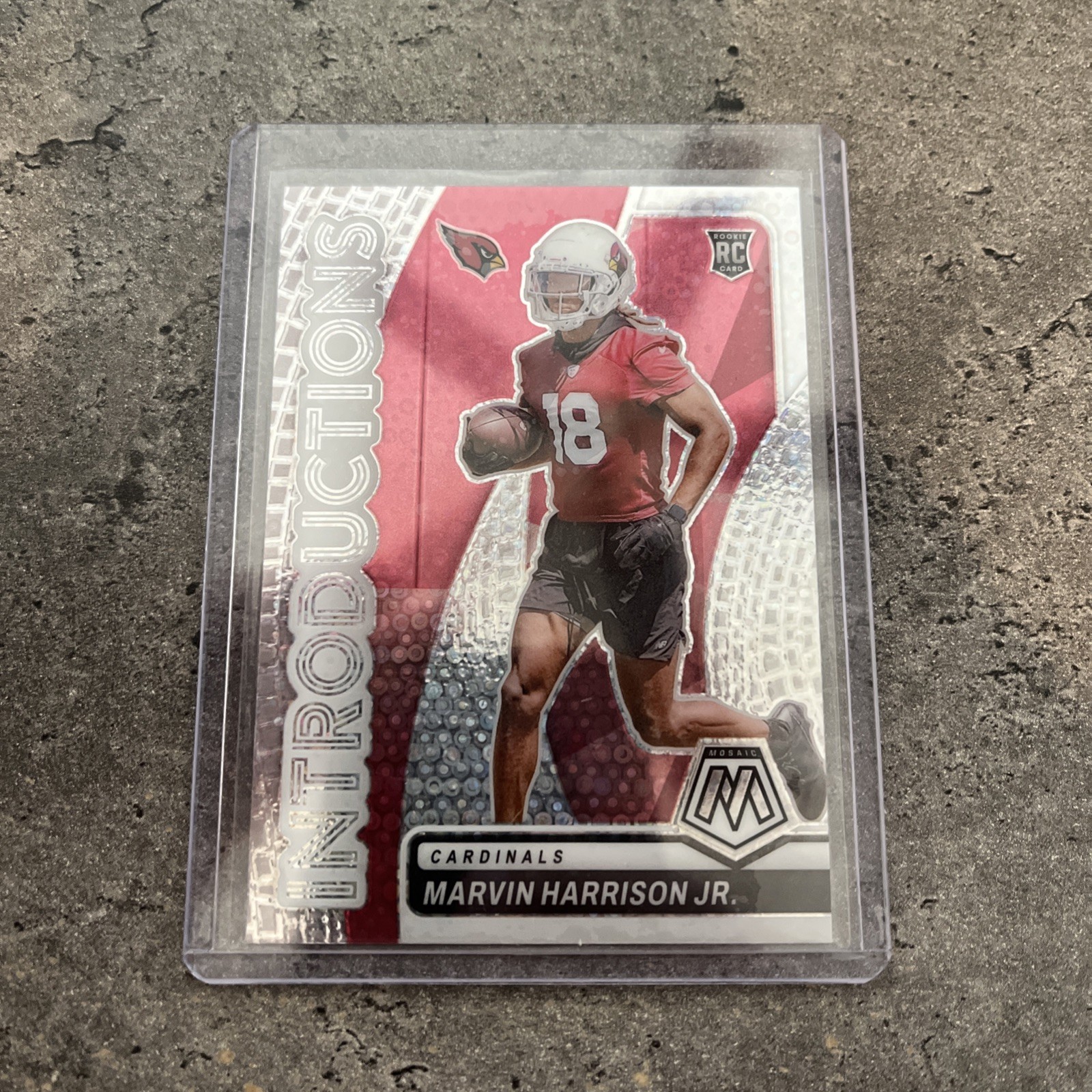 MARVIN HARRISON JR. (RC) 2024 Mosaic Introductions #3 No Huddle Disco CARDINALS