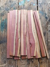 Lot Of 16 Live Edge Eastern Red Cedar Slats 12" X 1/4"