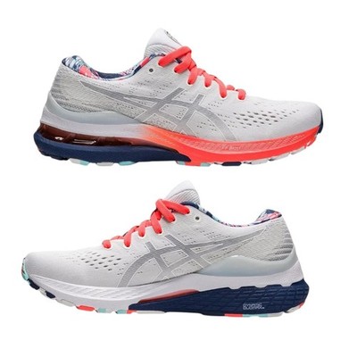 ASICS Gel-Kayano 28 Women's, White Thunder Blue, US 6.5