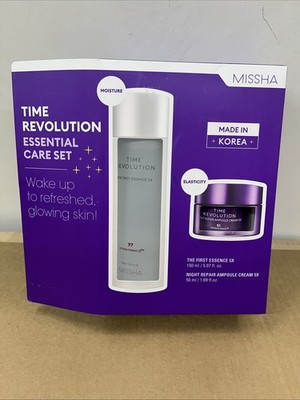Missha - Time Revolution 5X Essential Care Set Essence & Cream