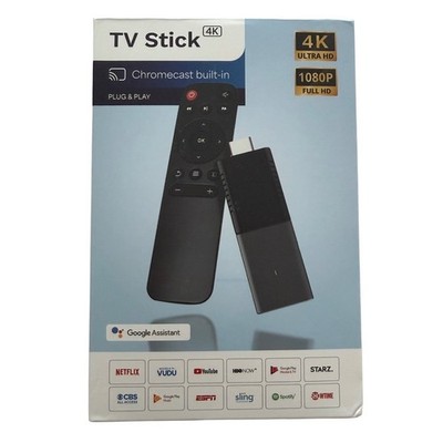 New In Box 4K Ultra HD TV Stick Android Stream 1000's Of Channels Voice Remote