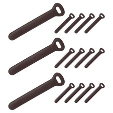15 Pcs Leather Zipper Puller, 2.6" Zipper Sliders, Dark Brown