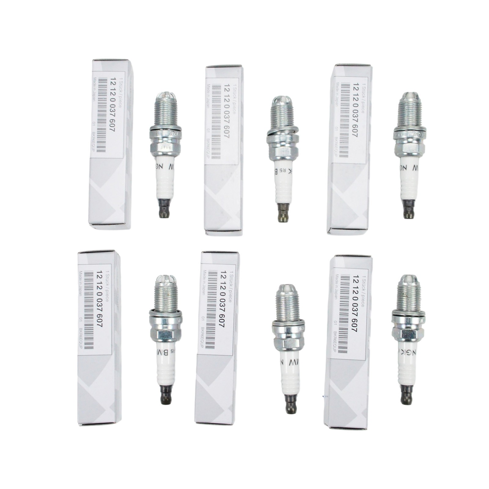 NEW 6Pcs 12120037607 Spark Plugs For BMW E39 E46 E83 E36 E53 Platinum