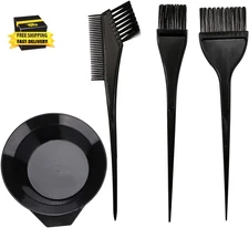 Hair Dye Color Brush and Bowl Set, Color Bowl Brushes Tool Mixing Bowl Kit Tint 