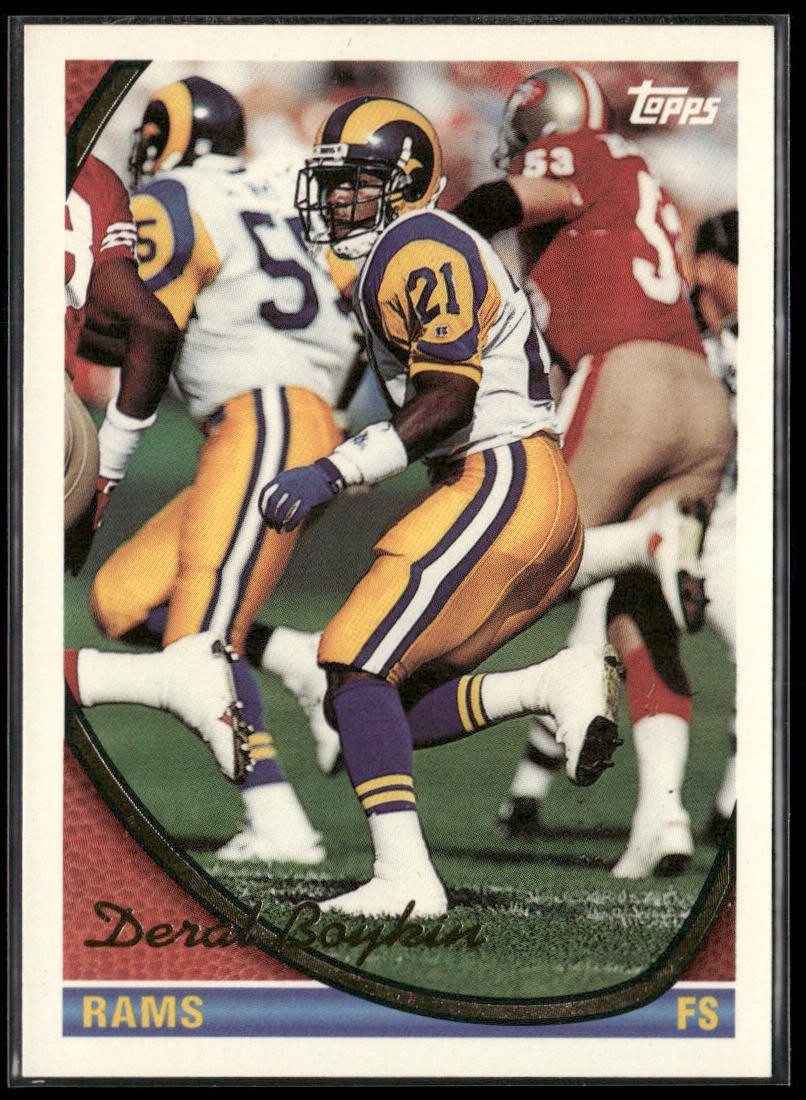 1994 Topps #304 Deral Boykin RC (w/ Leon White & Bill Romanowski)