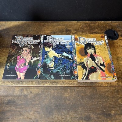 Deus Vitae Vol 1-3 Manga English by Takuya Fujima First Printing 2004 Lot of 3