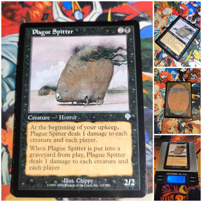 MTG Plague Spitter   Invasion 2000 Magic The Gathering Of Black Deck Card 