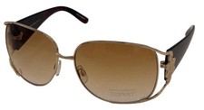 Esprit Womens Sunglass Gold Demi Oval Metal Fashion, Gradient Lens 19282 565