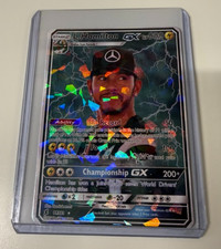 GX Pokemon Custom Sapphire Art Card G2 2022 - LEWIS HAMILTON MESSI JORDAN TIGER