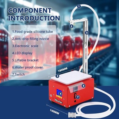 Automatische Flüssigkeitsfüllmaschine 5,5L/min, intelligente Sensorwaage, B-Ware