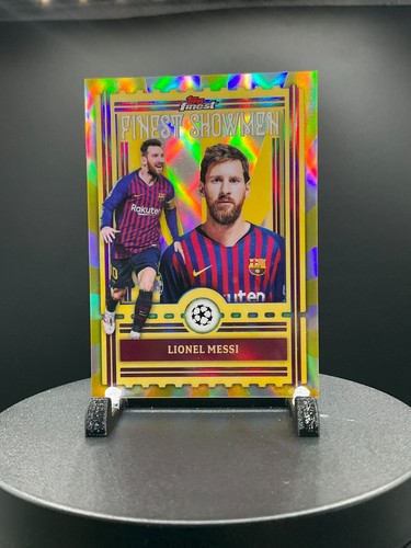 2025-26 Topps Finest UEFA Club Competitions RARE Finest Showmen Lionel Messi