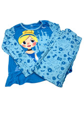 Disney Store Princess Cinderella Girls Long Sleeve Pajama Set Size 9/10 New