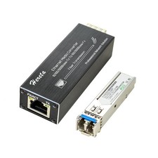 Gigabit Single Mode LC Fiber To Ethernet Media Converter SFP 20km