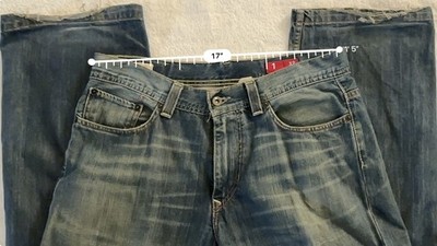 Quality Denim Jeans X2 m42 Loose Fit Boot Cut 33x30 Preowned
