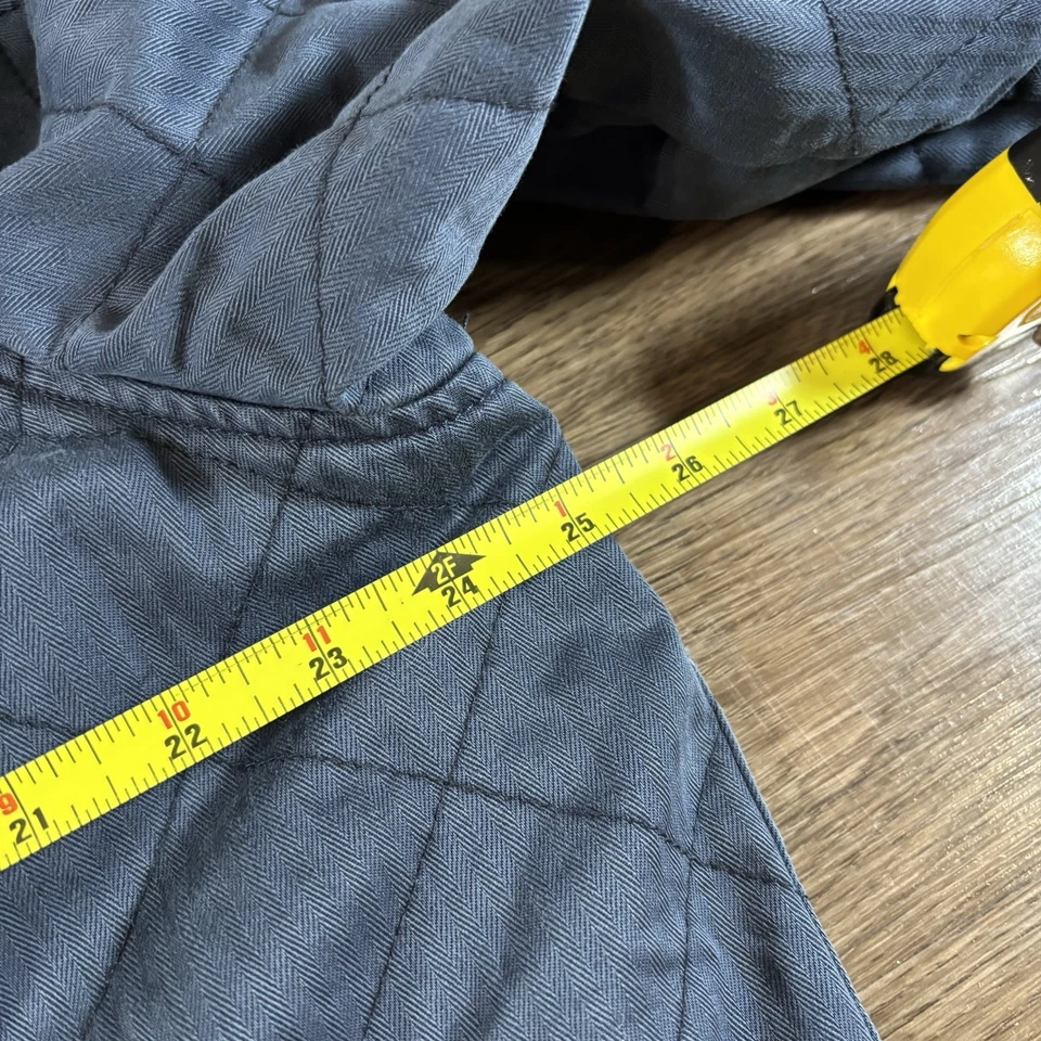 Chaqueta Acolchada Reversible Faherty Doug Buena Pluma Azteca Azul Marino Para Hombre Talla Grande” Foto 4 de 4