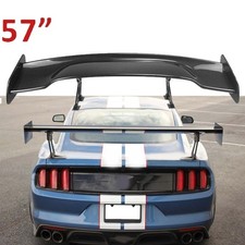 For Ford Mustang Gt350 Gt500 57 Gt Rear Trunk Spoiler Wing Carbon Fiber Look